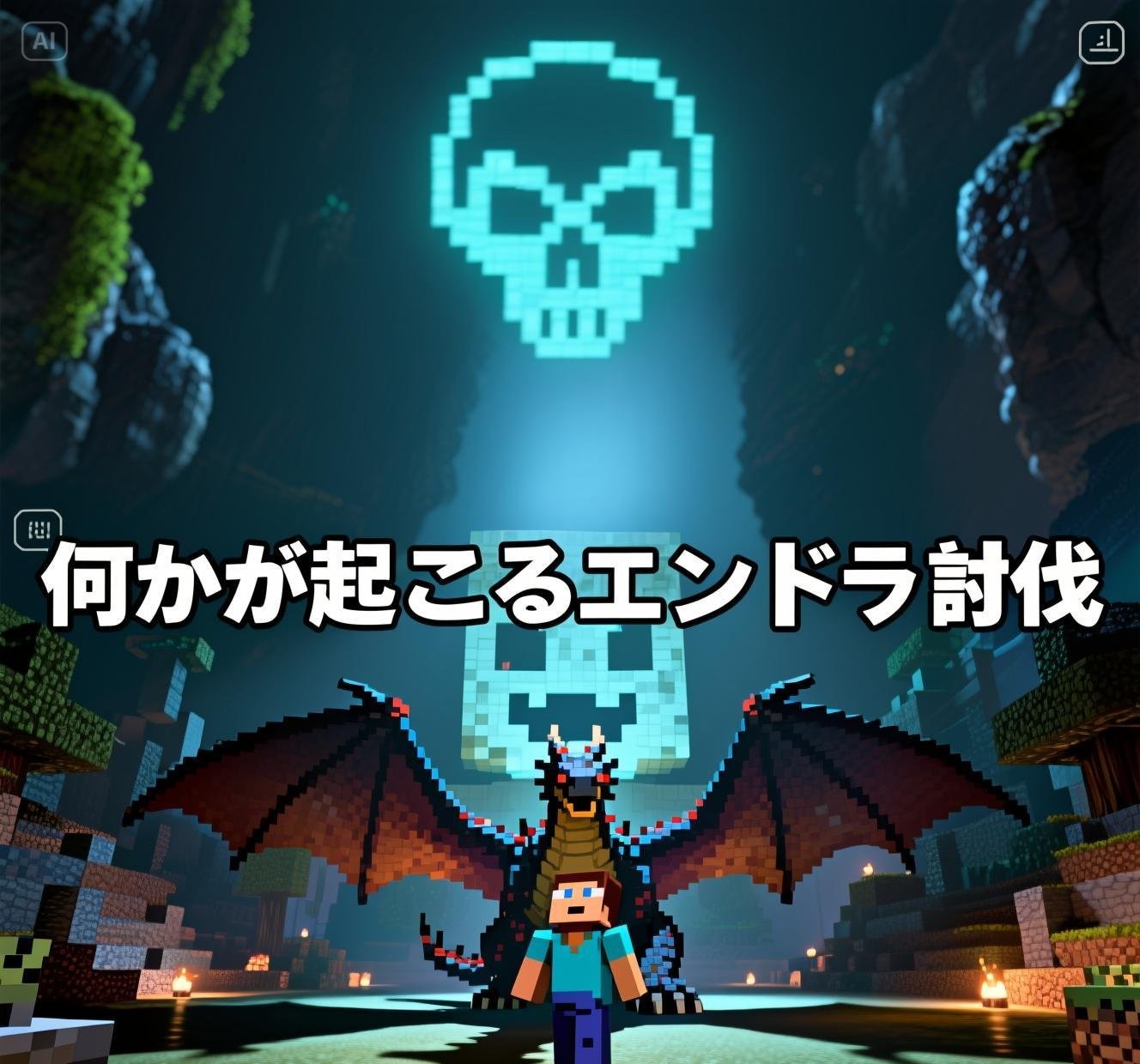 dreamina-2025-12-07-8548-テキスト「何かが起こるエンドラ討伐」のフォントを未来的でスタイリッシュなデザイン...-23704528