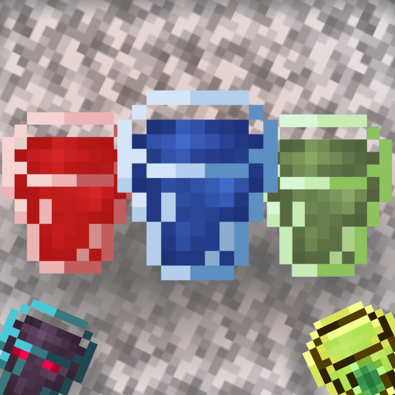 ポーションの瓶がコップになるテクスチャJava版-1fc26a7e